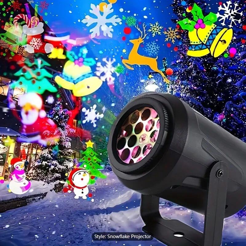 🎅PROYECTOR LASER DE NAVIDAD 180° MULTIPLES FIGURAS🎅