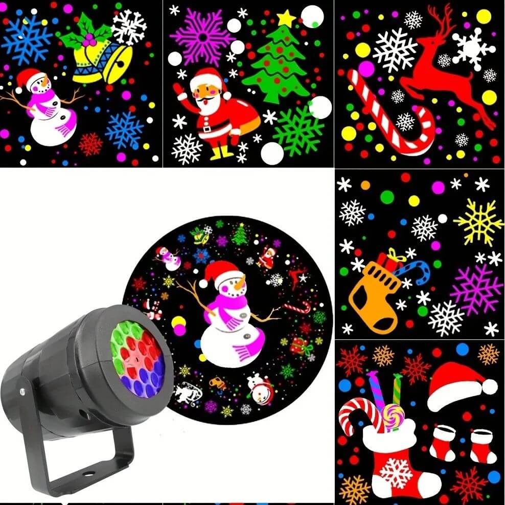 🎅PROYECTOR LASER DE NAVIDAD 180° MULTIPLES FIGURAS🎅