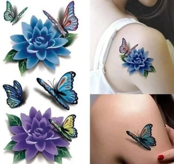 ❤️ Pegatinas de tatuaje 3D de moda 50 piezas